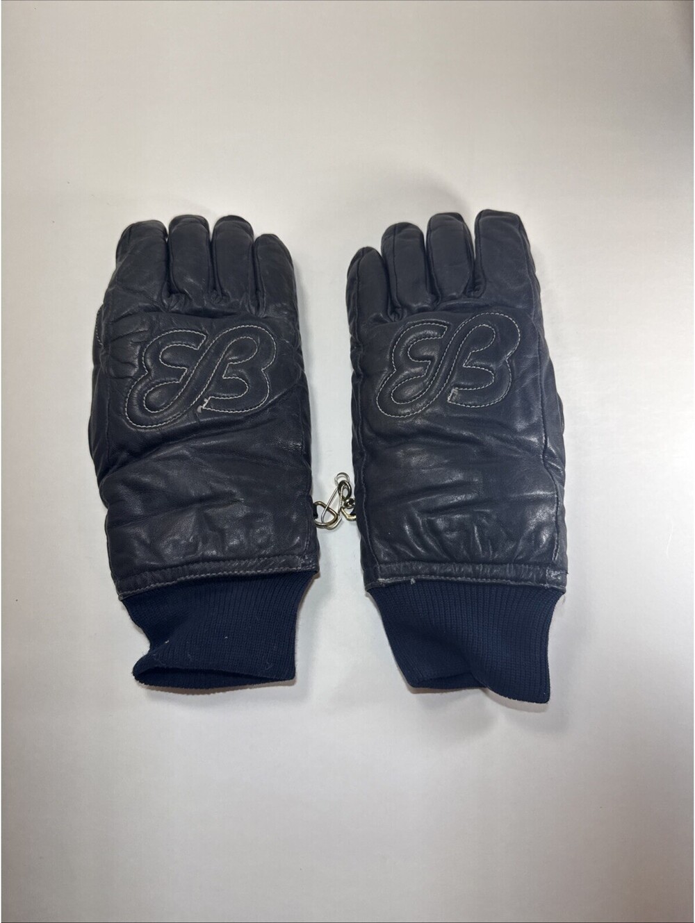 Vintage Eddie Bauer Ski Gloves Size Small Blue With Latch